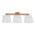 Brilagi - Stropni luster LATTE SABIA 3xE27/60W/230V borovina/bijela