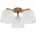 Brilagi - Stropni luster LATTE SABIA 3xE27/60W/230V borovina/bijela