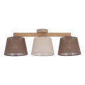 Brilagi - Stropni luster LATTE SABIA 3xE27/60W/230V borovina/mix