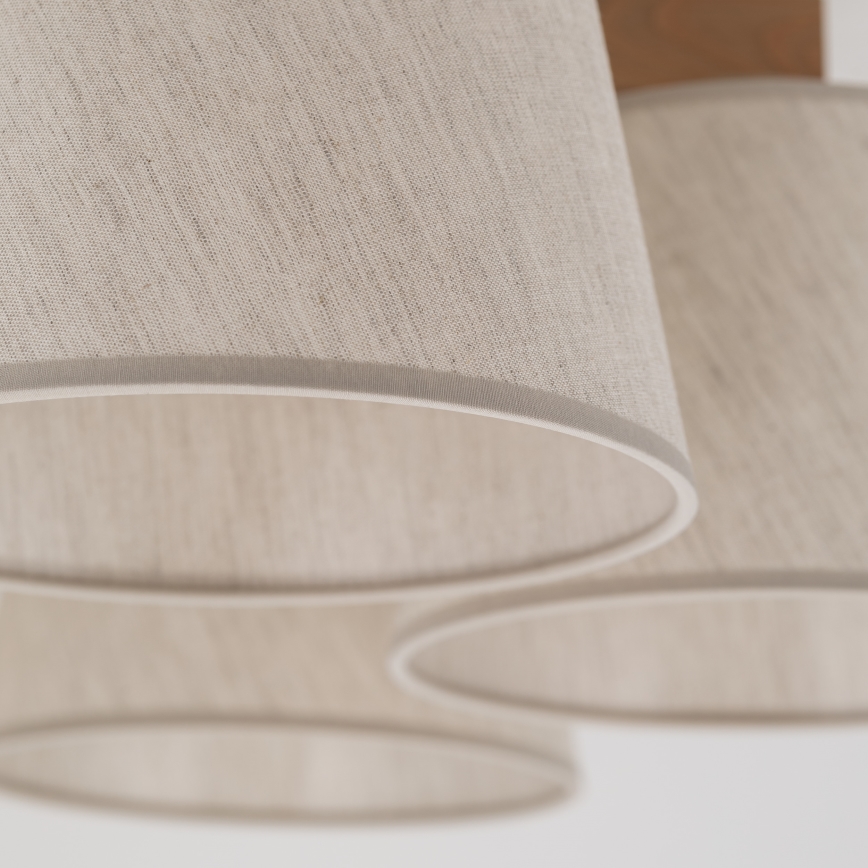 Brilagi - Stropni luster LATTE SABIA 5xE27/15W/230V borovina/krem