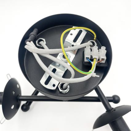 Brilagi - Stropni luster MALIVA 3xE14/15W/230V crna/zadimljena