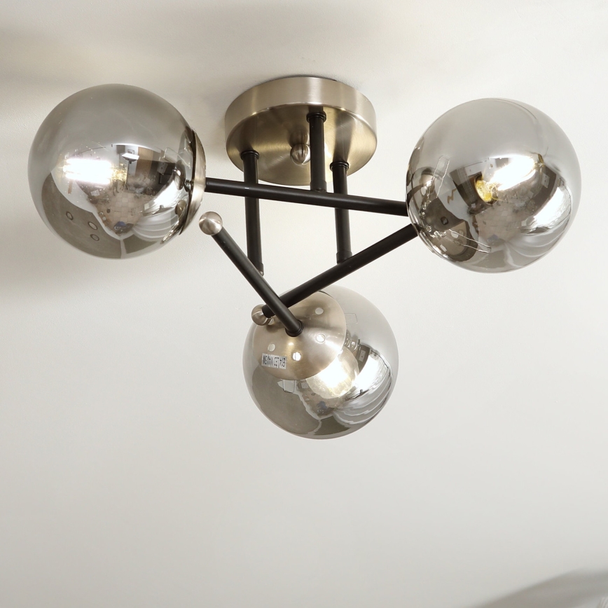 Brilagi - Stropni luster MALIVA 3xE14/15W/230V matni krom/dimno