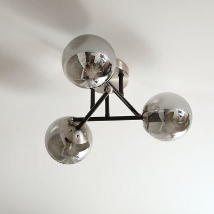 Brilagi - Stropni luster MALIVA 3xE14/15W/230V matni krom/dimno