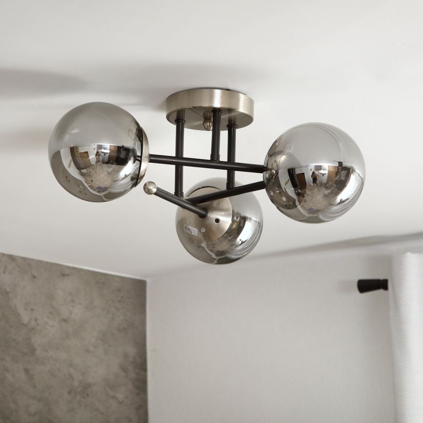 Brilagi - Stropni luster MALIVA 3xE14/15W/230V matni krom/dimno
