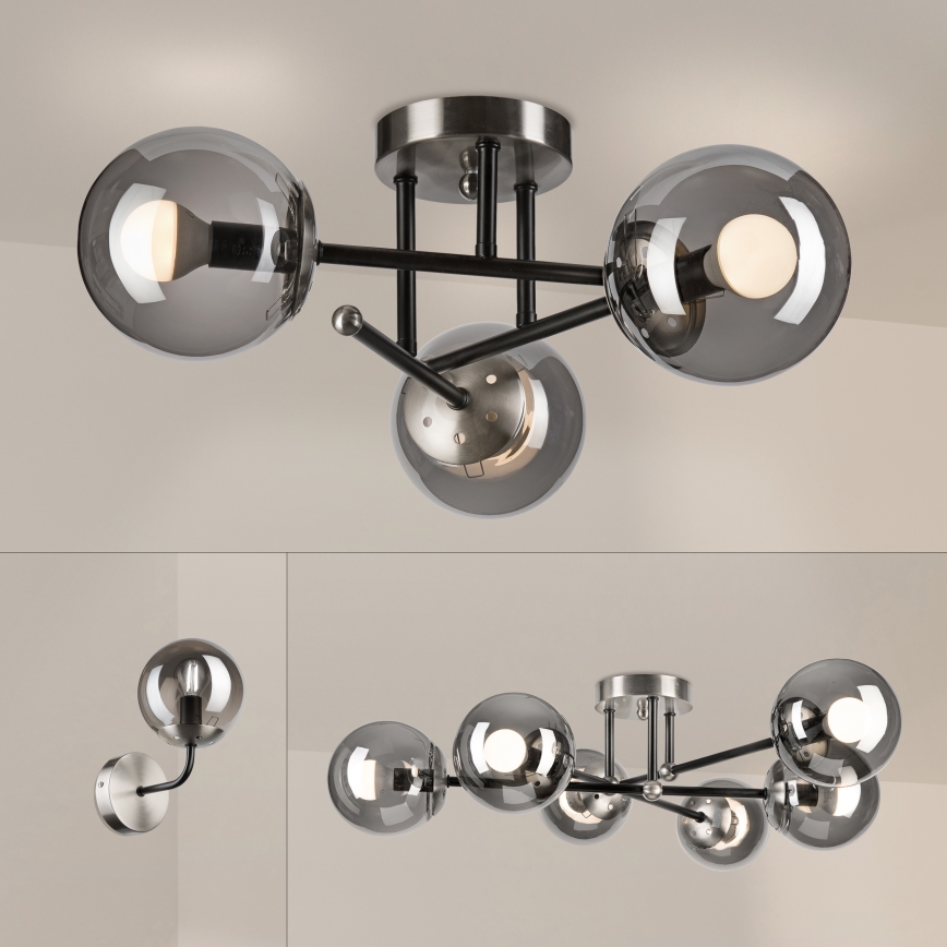 Brilagi - Stropni luster MALIVA 3xE14/15W/230V matni krom/dimno