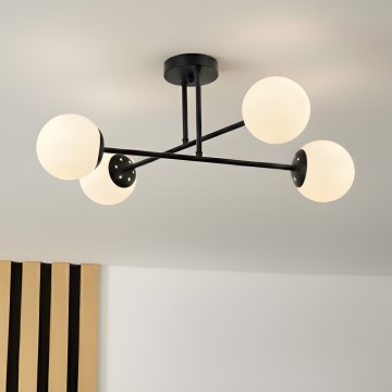 Brilagi - Stropni luster MALIVA 4xE14/15W/230V crna/bijela