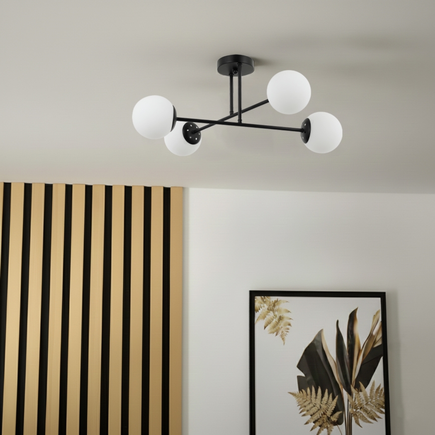 Brilagi - Stropni luster MALIVA 4xE14/15W/230V crna/bijela
