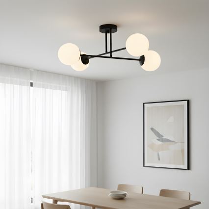 Brilagi - Stropni luster MALIVA 4xE14/15W/230V crna/bijela