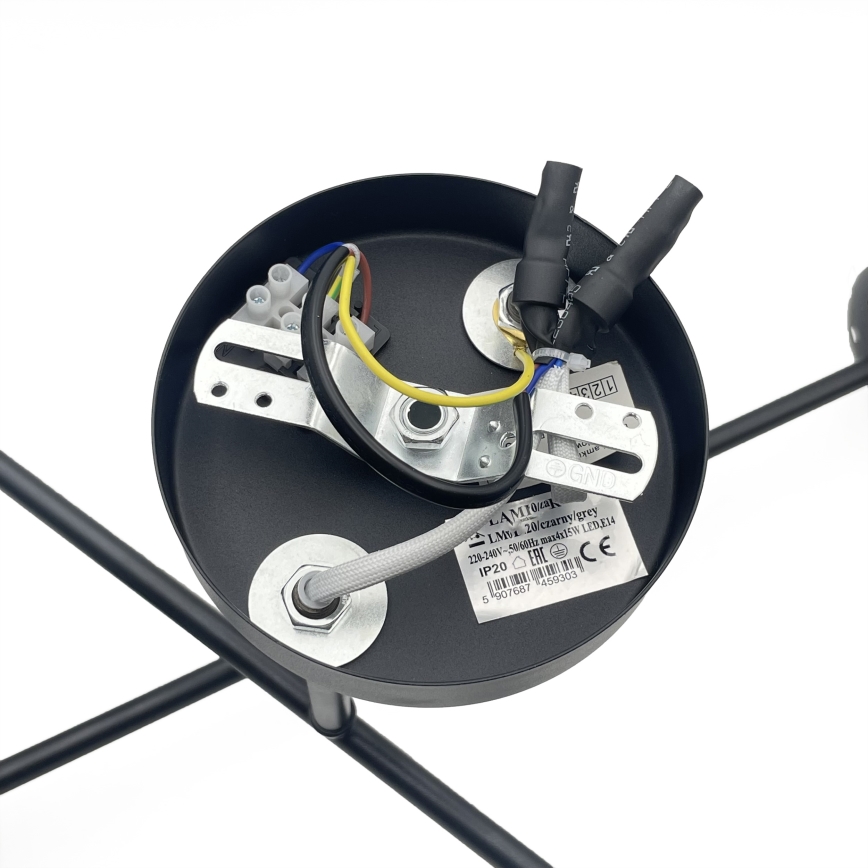 Brilagi - Stropni luster MALIVA 4xE14/15W/230V crna/bijela