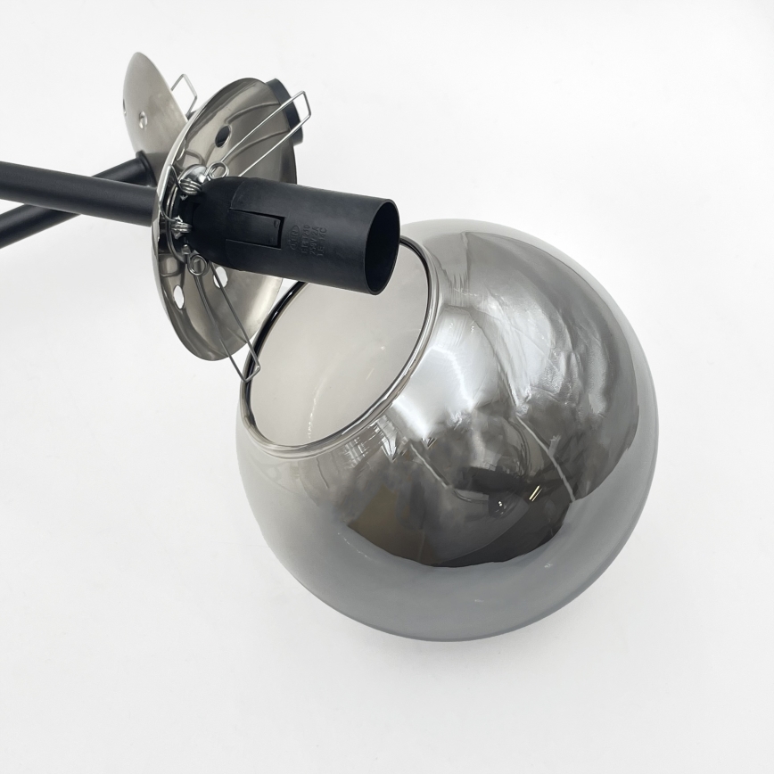 Brilagi - Stropni luster MALIVA 4xE14/15W/230V matni krom/dimljeno staklo