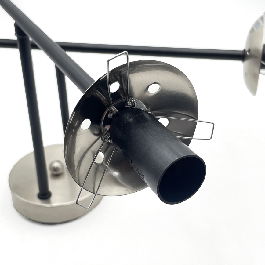 Brilagi - Stropni luster MALIVA 4xE14/15W/230V matni krom/dimljeno staklo