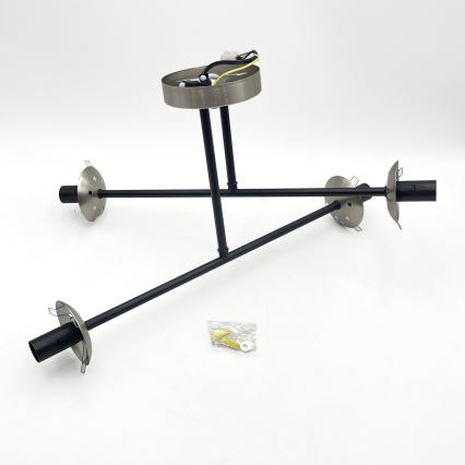 Brilagi - Stropni luster MALIVA 4xE14/15W/230V matni krom/dimljeno staklo