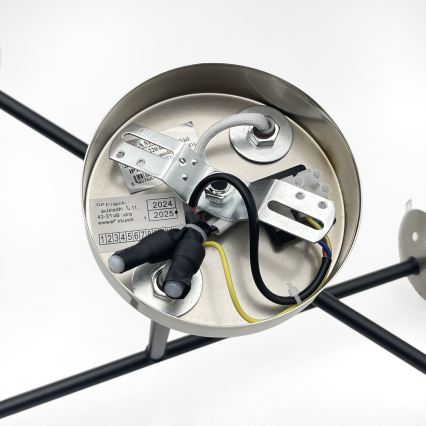 Brilagi - Stropni luster MALIVA 4xE14/15W/230V matni krom/dimljeno staklo