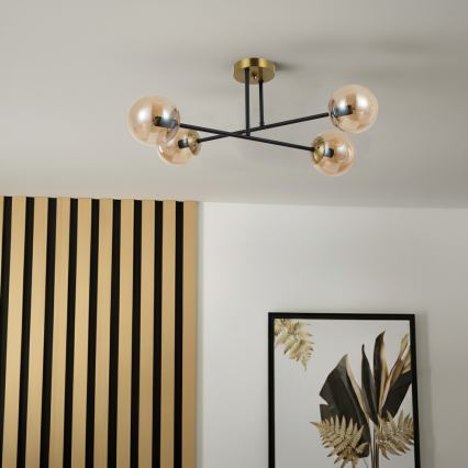 Brilagi - Stropni luster MALIVA 4xE14/15W/230V zlatni