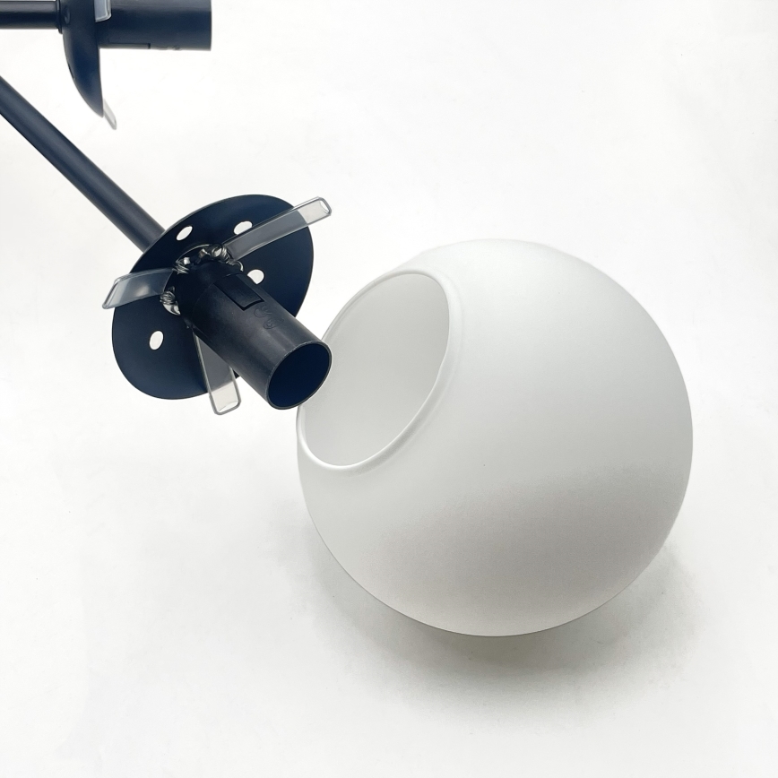 Brilagi - Stropni luster MALIVA 6xE14/15W/230V crna/bijela