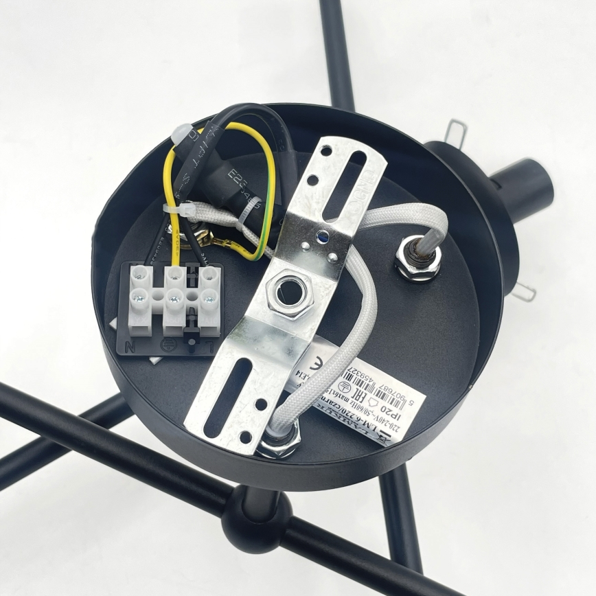 Brilagi - Stropni luster MALIVA 6xE14/15W/230V crna/bijela