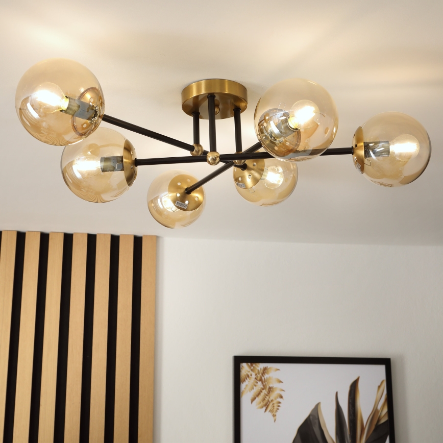 Brilagi - Stropni luster MALIVA 6xE14/15W/230V zlatni