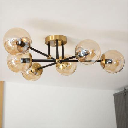 Brilagi - Stropni luster MALIVA 6xE14/15W/230V zlatni