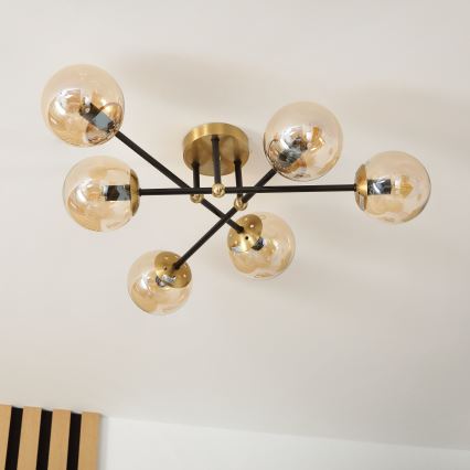 Brilagi - Stropni luster MALIVA 6xE14/15W/230V zlatni