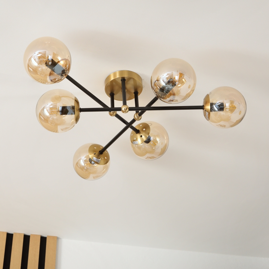 Brilagi - Stropni luster MALIVA 6xE14/15W/230V zlatni