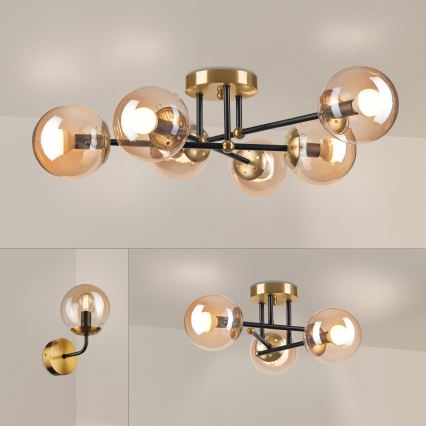 Brilagi - Stropni luster MALIVA 6xE14/15W/230V zlatni