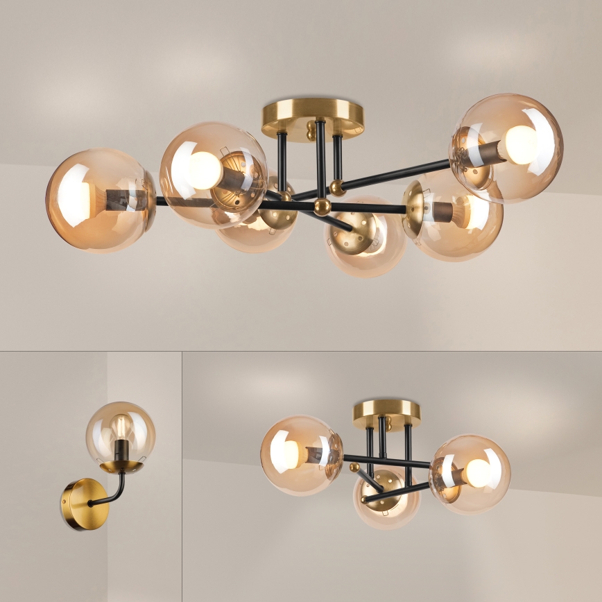 Brilagi - Stropni luster MALIVA 6xE14/15W/230V zlatni