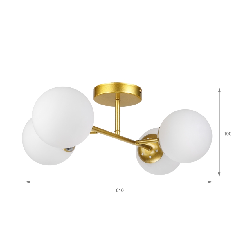 Brilagi - Stropni luster MALONY 4xE14/20W/230V zlatna