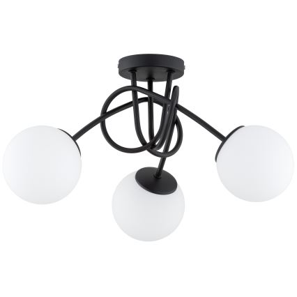 Brilagi - Stropni luster MILO 3xE27/60W/230V crna