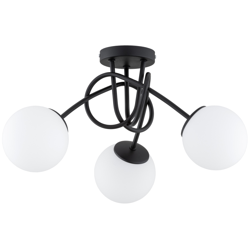 Brilagi - Stropni luster MILO 3xE27/60W/230V crna