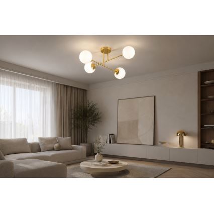 Brilagi - Stropni luster MILO 4xE27/60W/230V zlatni