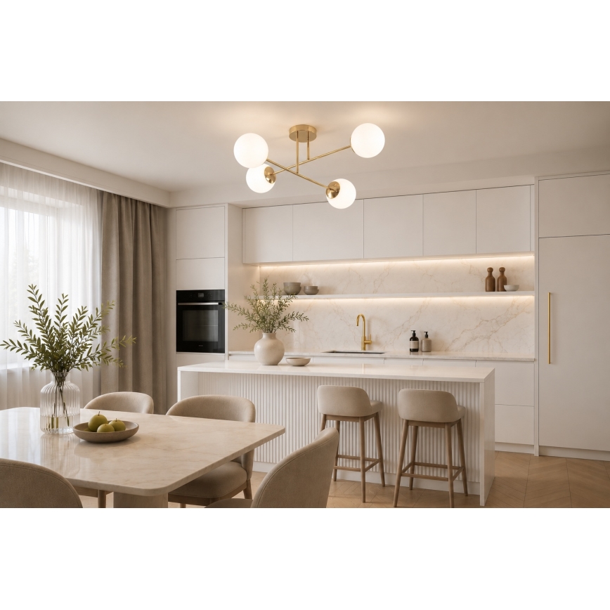 Brilagi - Stropni luster MILO 4xE27/60W/230V zlatni