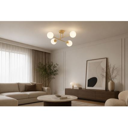 Brilagi - Stropni luster MILO 4xE27/60W/230V zlatni
