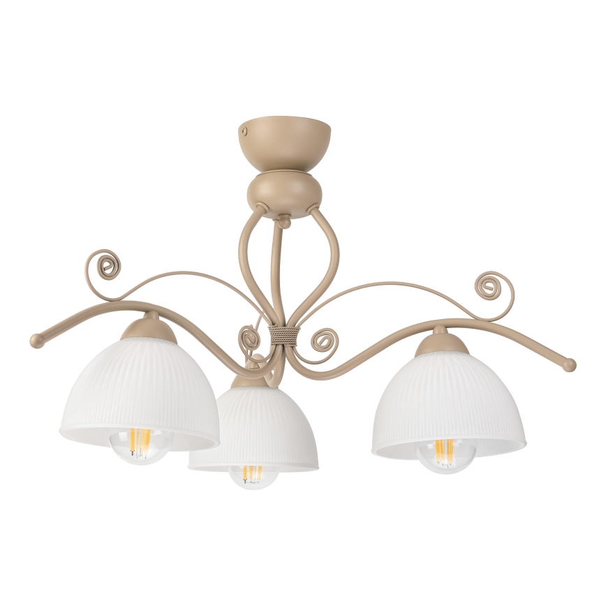 BRILAGI - Stropni luster (montiran na površinu) ANTICO MODERN 3xE27/60W/230V bež