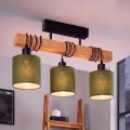 Brilagi - Stropni luster NUBILA 3xE27/60W/230V borovina/zelena