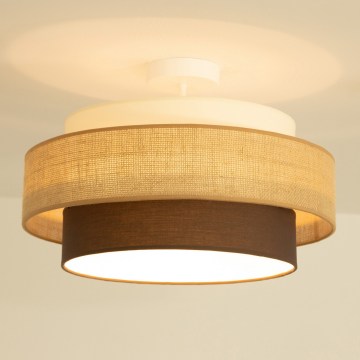 Brilagi - Stropni luster RESNA 1xE27/60W/230V Ø 40 cm bež/crna