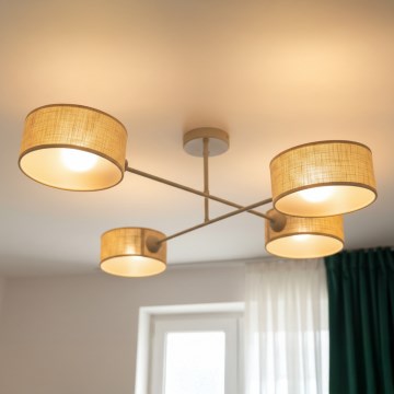 Brilagi - Stropni luster VIRGO 4xE14/40W/230V bež/zlatna