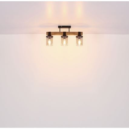 Brilagi - Stropni luster VISTA 3xE27/60W/230V hrast