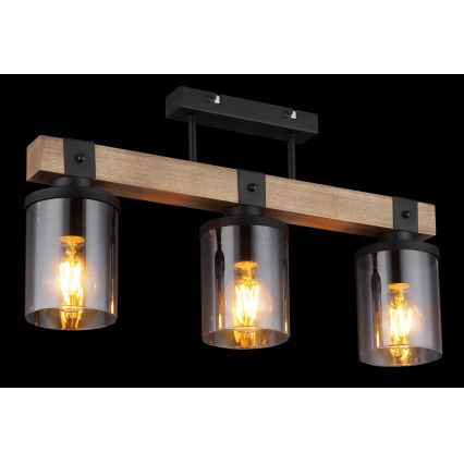 Brilagi - Stropni luster VISTA 3xE27/60W/230V hrast