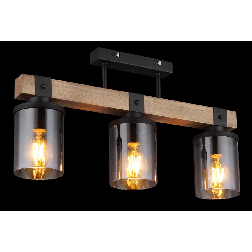 Brilagi - Stropni luster VISTA 3xE27/60W/230V hrast
