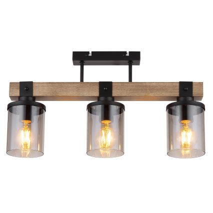 Brilagi - Stropni luster VISTA 3xE27/60W/230V hrast