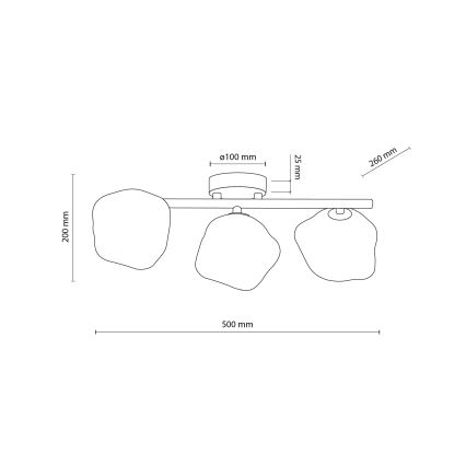Brilagi - Stropni luster VULCANO 3xG9/8W/230V bež/dimljeno bež