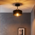 Brilagi - Stropni luster za površinsku montažu 1xE27/60W/230V crno/zlatni