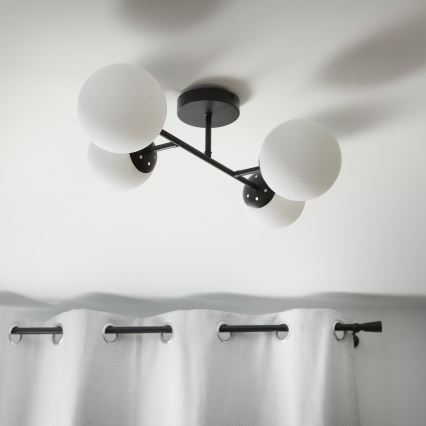 Brilagi - Stropni luster za površinsku montažu MALONY 4xE14/20W/230V crna