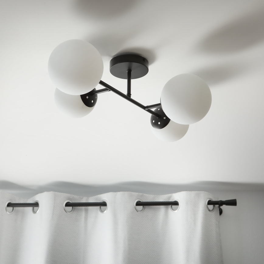 Brilagi - Stropni luster za površinsku montažu MALONY 4xE14/20W/230V crna