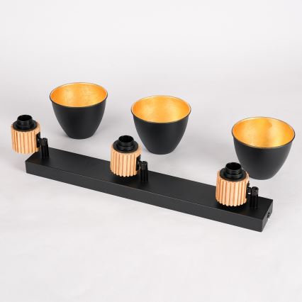 Brilagi - Stropni reflektor ODENSE 3xE14/10W/230V drvo/crna