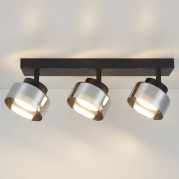 Brilagi - Stropni spot AURA LUX 3xGX53/30W/230V crna/dimna