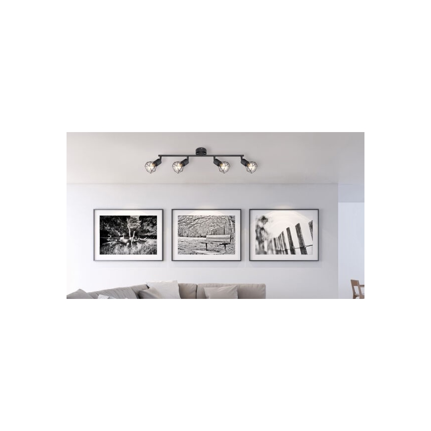 Brilagi - Stropni spot CAGE 4xE14/40W/230V