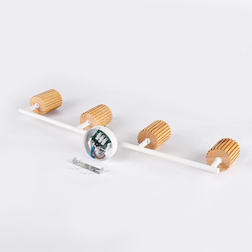 Brilagi - Stropni spot MODERN WOOD 4xGU10/8W/230V drvo/bijela