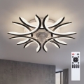 Brilagi - Stropni ventilator s prigušivom LED rasvjetom, 70W/230V, pr. 76 cm, crni + daljinski upravljač