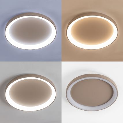 BRILAGI - LED stropna svjetiljka s mogućnošću prigušivanja FALCON II LED/108W/230V 3000-6500K Ø 80 cm bež + daljinski upravljač
